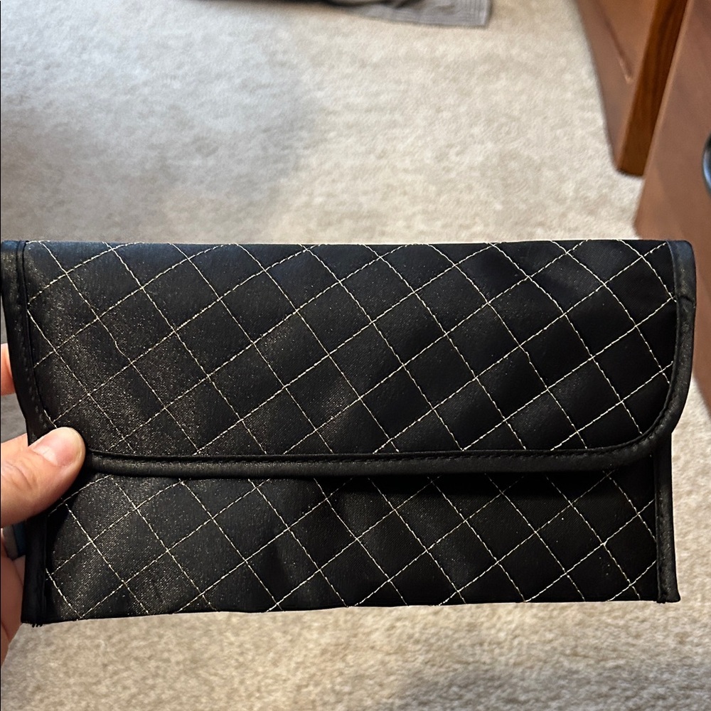 Black Quilted Clutch